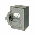 American Imaginations 125V Rectangle Grey Duplex Outlet Wall Mount AI-37513